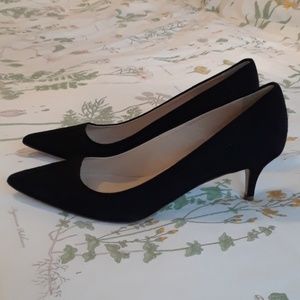 J Crew Dulci kitten heels in black suede